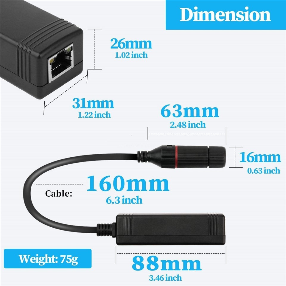 Passive Poe Splitter high quality